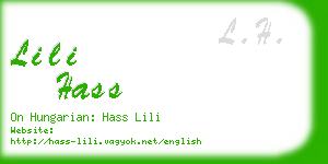 lili hass business card